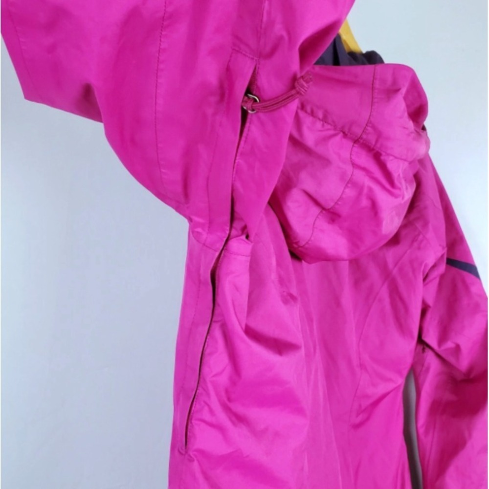 Columbia Omni-Tech Windbreaker Jacket Women's Size Small Pink Hooded Full Zip - Picture 5 of 8